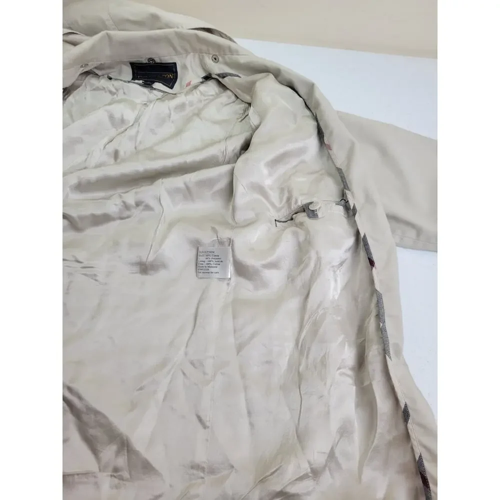 Pendleton Tan Full Zip Removable Hood Windbreaker Jacket Men's Size Medium
